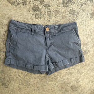Vintage Y2K OP Juniors 5 Gray Micromini Shorts Bimbocore
